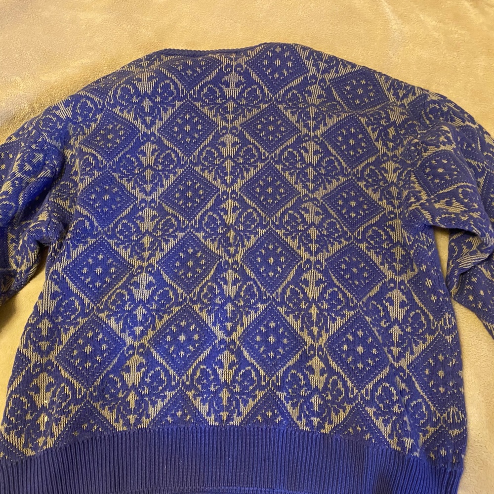 Axis blue patterned sweater - Picture 4 of 4